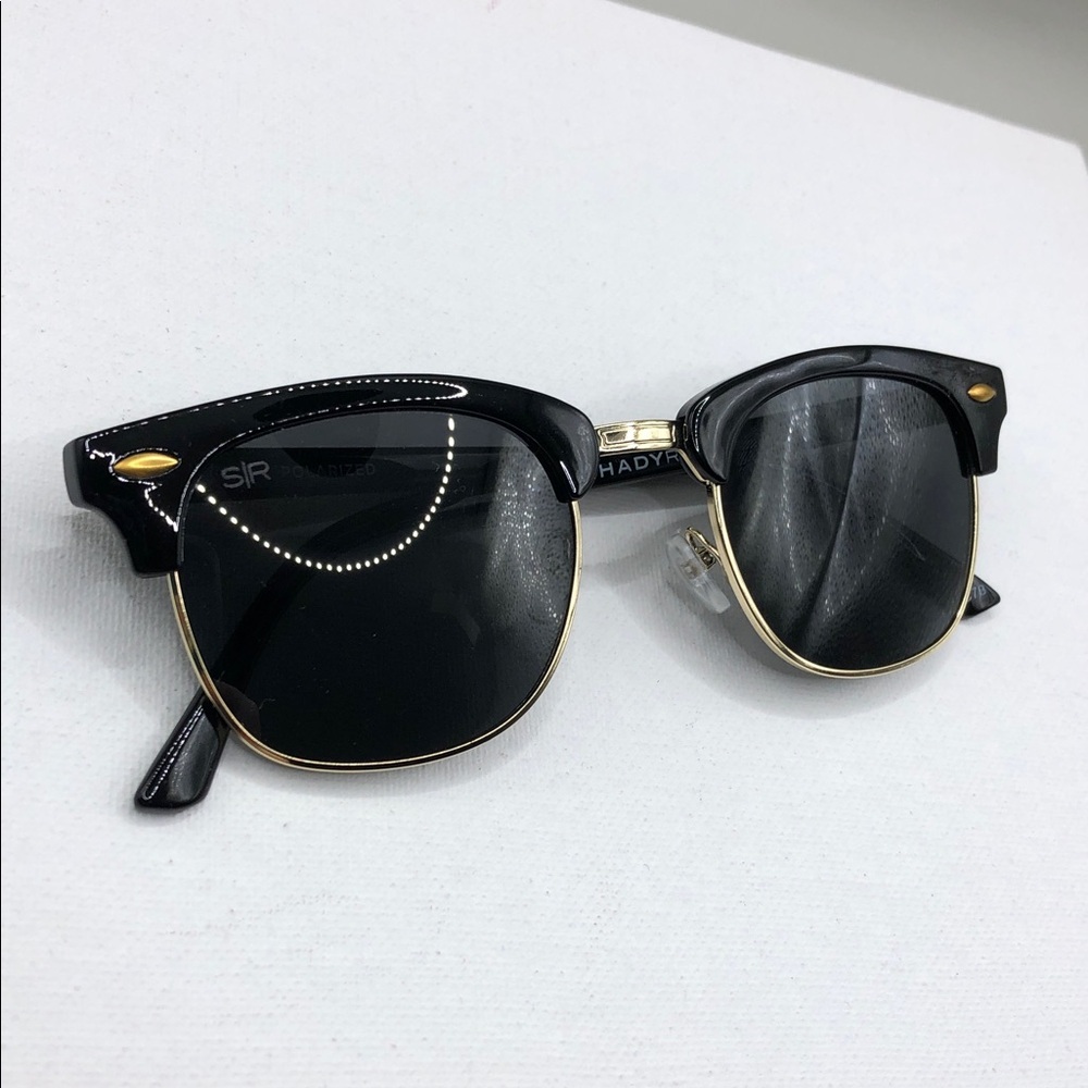 Shady Rays Oakmont Cl-20 Polarized Sunglasses Black Gold Unisex View 3